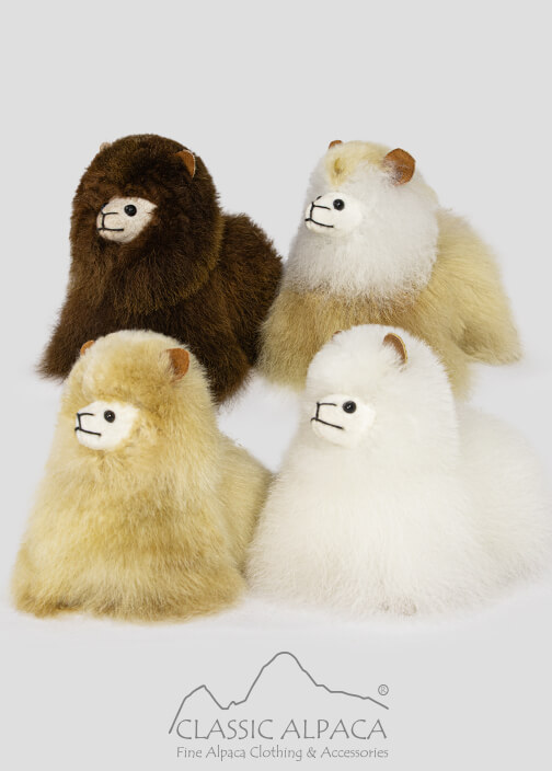 Baby Alpaca Fur-Standing Alpaca 4 Inches