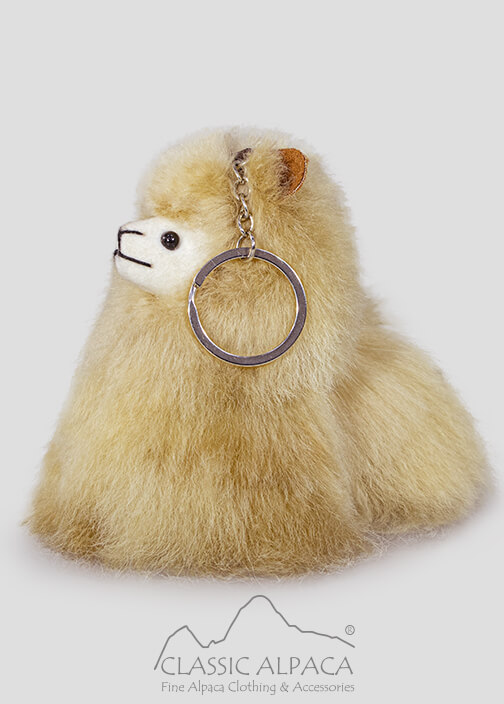 Baby Alpaca Fur-Little Alpaca Keychain 4 Inches