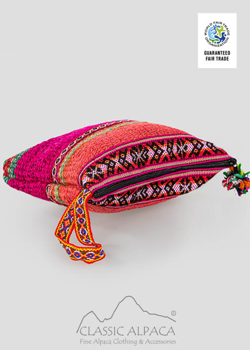 Hand-Made Medium Purse Bag With Pompom