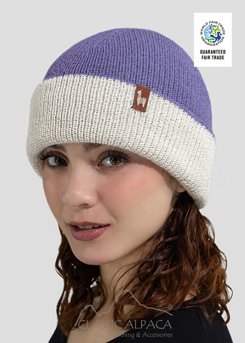 Unisex Reversible knit English Alpaca Hat