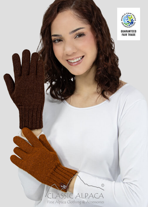 Reversible Alpaca Gloves Heavy Weight