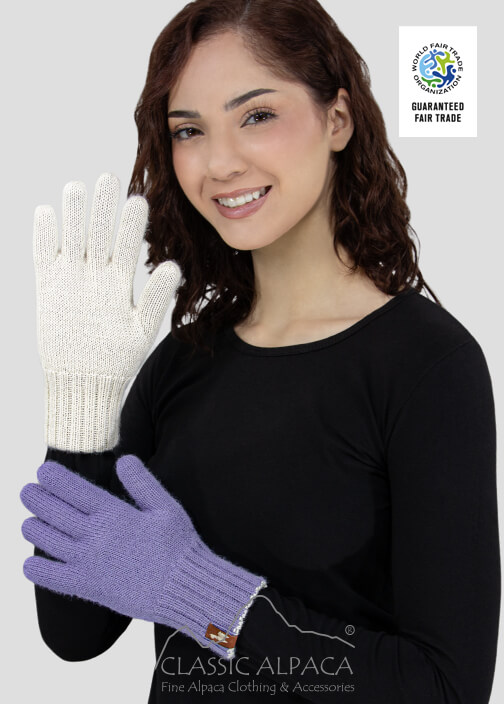 Reversible Alpaca Gloves Heavy Weight
