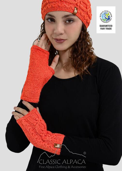 Autumn Alpaca Fingerless Gloves