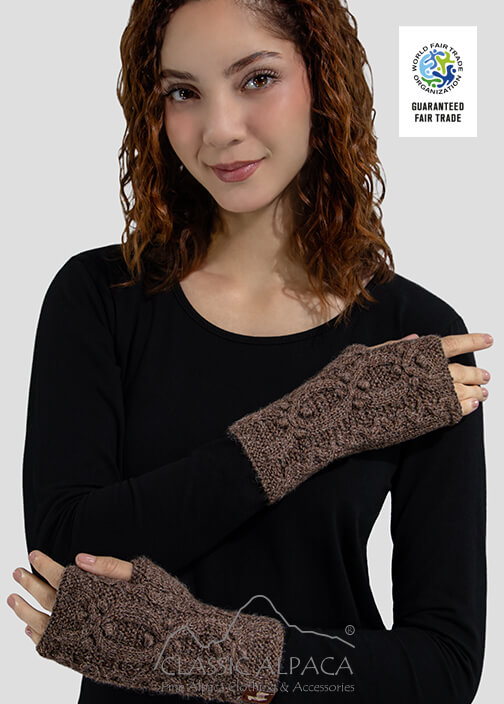 Autumn Alpaca Fingerless Gloves
