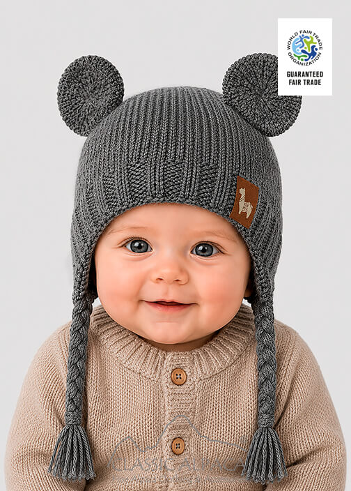 Alpaca Kids - Little Ears Alpaca Hat With Ear Flaps