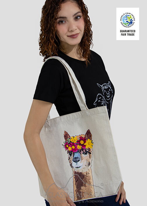 Alpaca Lady Tote Bag