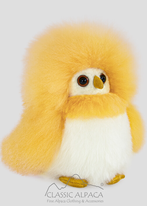 Baby Alpaca Fur - Owl Ornament 9 inches