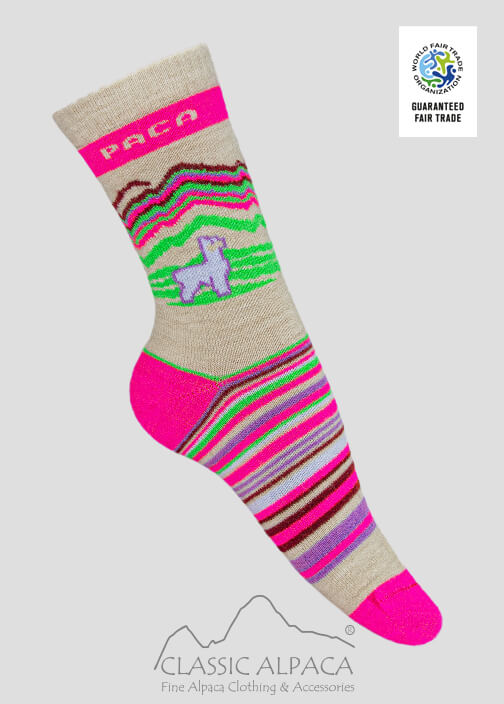 Bubblegum Alpaca Alpaca Socks