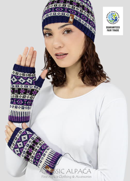 Summit Knit Alpaca Fingerless Gloves