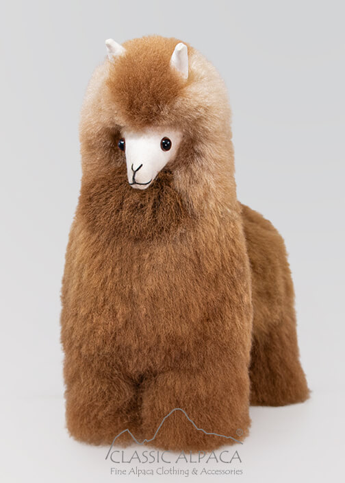 Baby Alpaca Cute Fur-Standing Alpaca 10 inches
