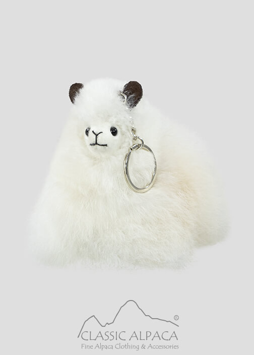 Baby Alpaca Fur-Little Alpaca Keychain 4 Inches