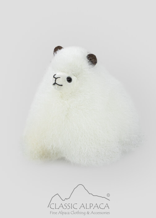 Baby Alpaca Fur-Standing Alpaca 4 Inches