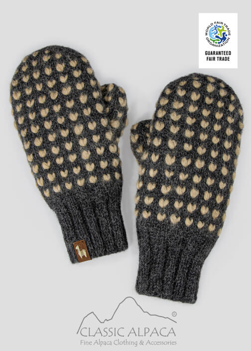 Alpaca Thrummed Mittens