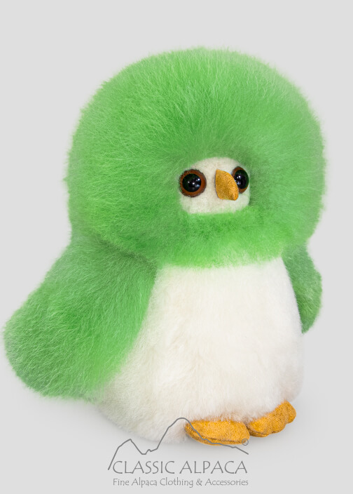 Baby Alpaca Fur - Owl Ornament 9 inches