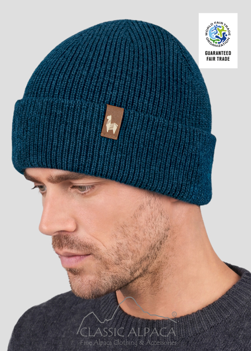 Men's Double Knit English Alpaca Hat