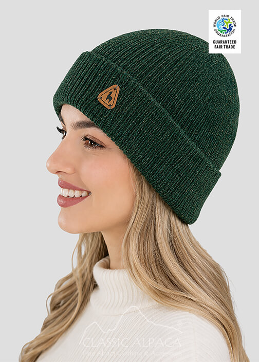 Women's Double Knit English Alpaca Hat
