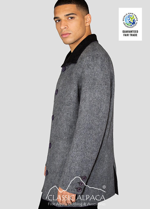 Mateo Reversible Baby Alpaca Men’s Coat