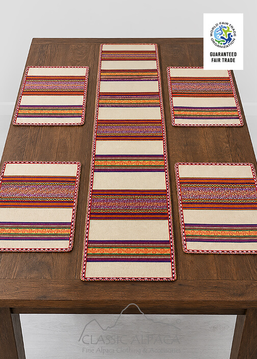 Handwoven Table Runner & Placemat Set