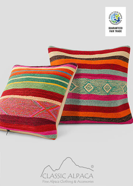 Handwoven Wool Pillow Cover