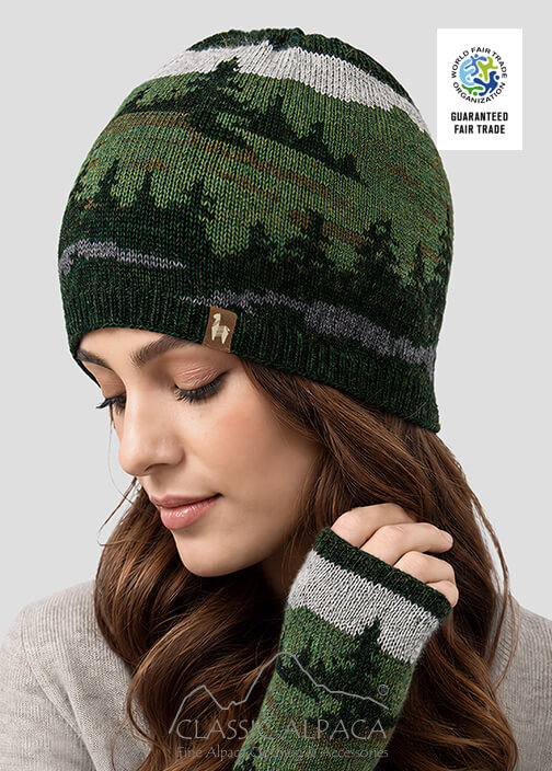Evergreen Baby Alpaca Hat