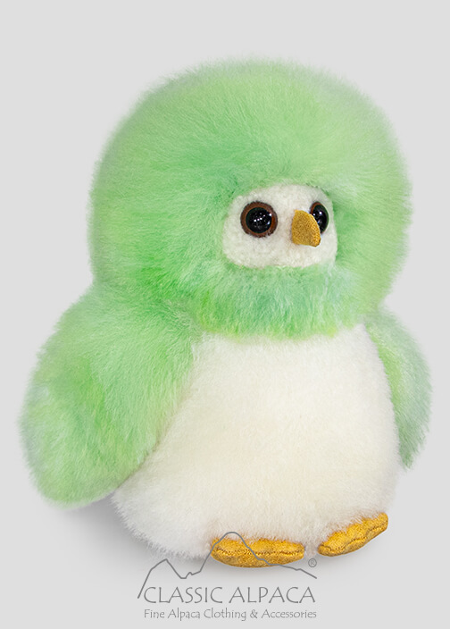 Baby Alpaca Fur - Owl Ornament 9 inches