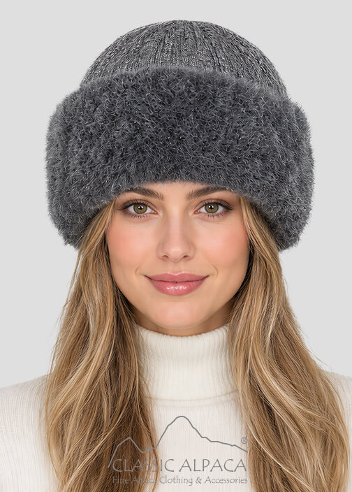 PREMIUM Baby Alpaca Fabric Fur Hat
