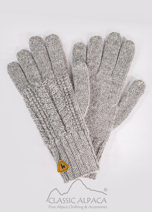 Classic Cable Alpaca Gloves