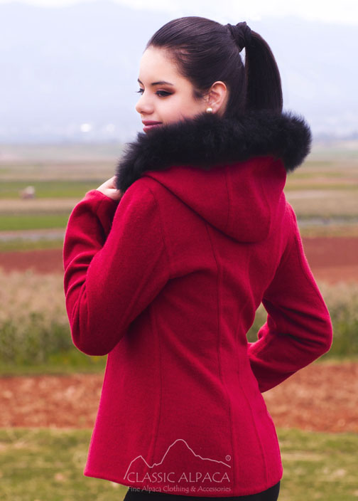 Wholesale Jackets And Coats: Ladies Reversible Alpaca Toggle Ja…