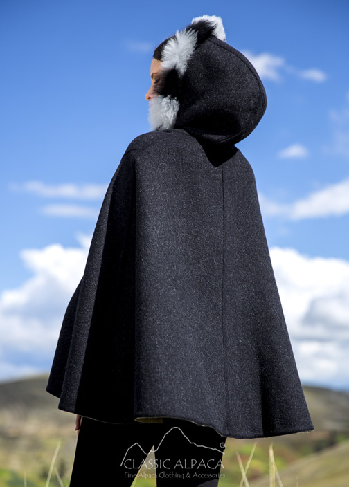 Wholesale Jackets And Coats Alpaca Reversible Riding Hood Cape…