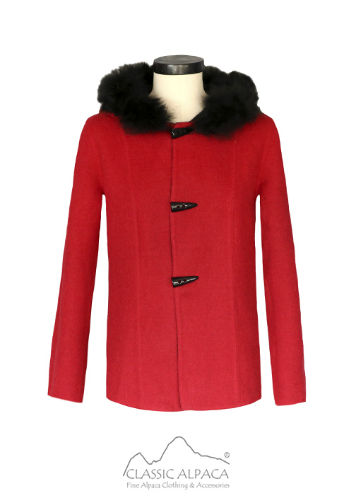Wholesale Jackets And Coats: Ladies Reversible Alpaca Toggle Ja…