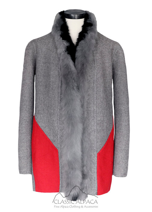 Wholesale Jackets And Coats: Reversible Alpaca Coat With Pockets
