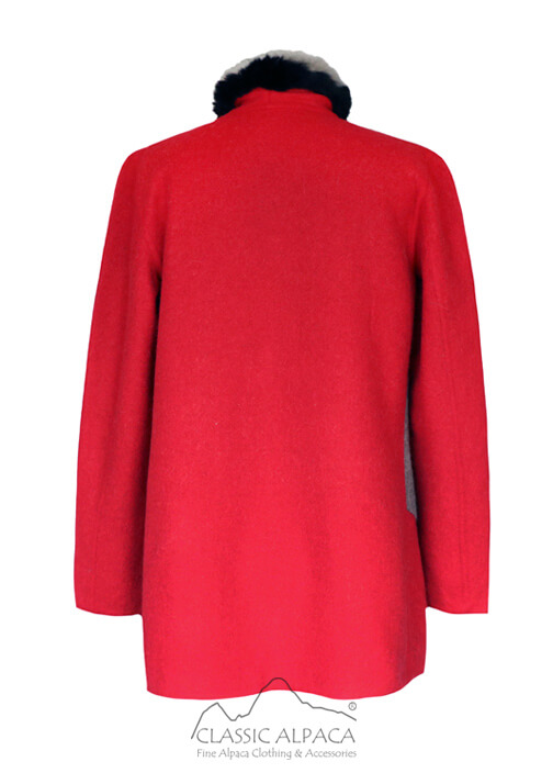 Wholesale Jackets And Coats: Reversible Alpaca Coat With Pockets