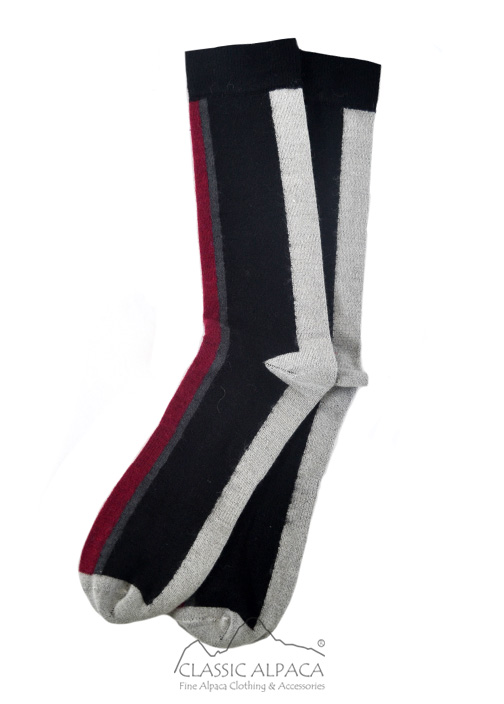 Royal - Silk Striped Dress Socks