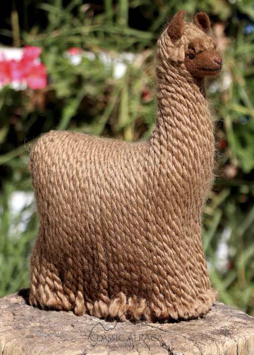 Needle Felted Suri Baby Alpaca 9 inches