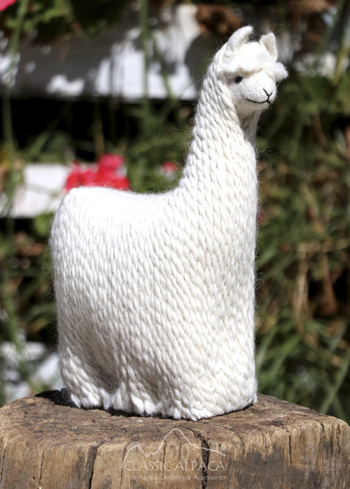 Needle Felted Suri Baby Alpaca 9 inches