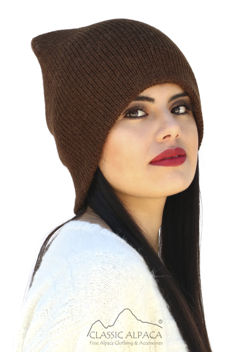Wholesale Hats Women's Double Knit English Alpaca Hat
