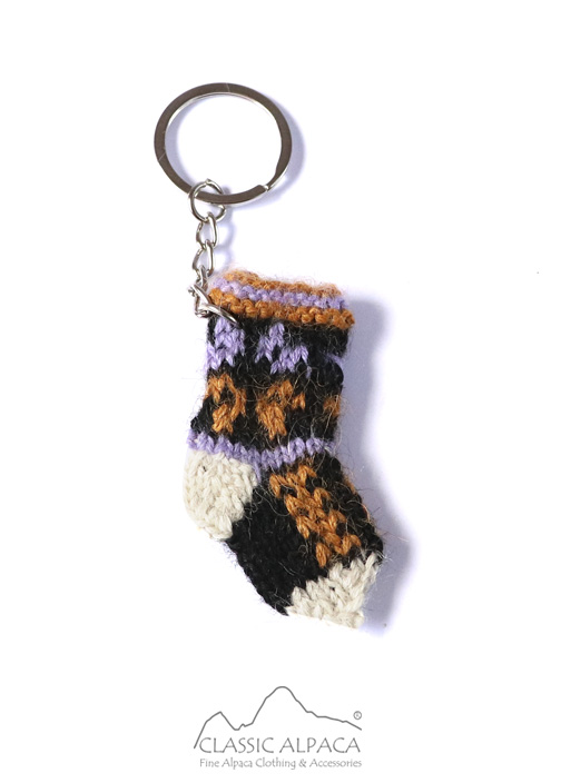 Tiny Alpaca Knit keychain