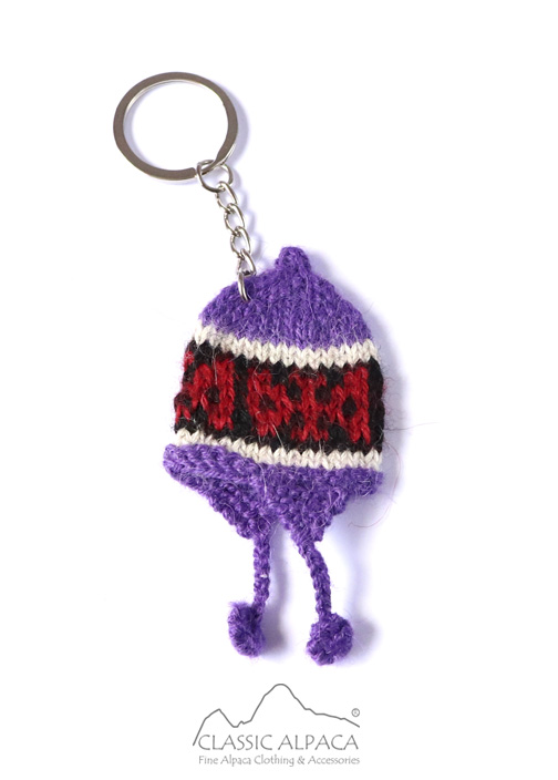Tiny Alpaca Knit keychain