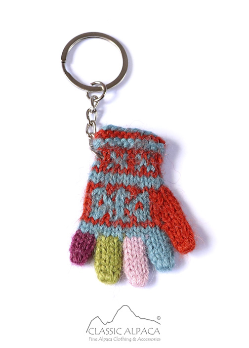 Tiny Alpaca Knit keychain
