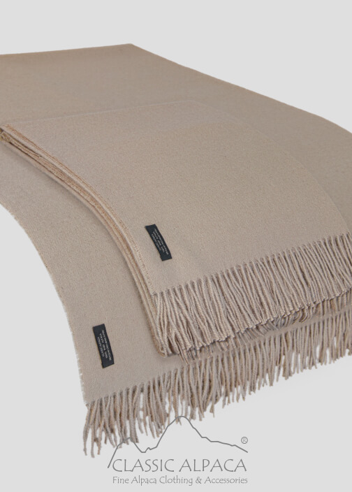 Woven & Brushed Baby Alpaca Throw