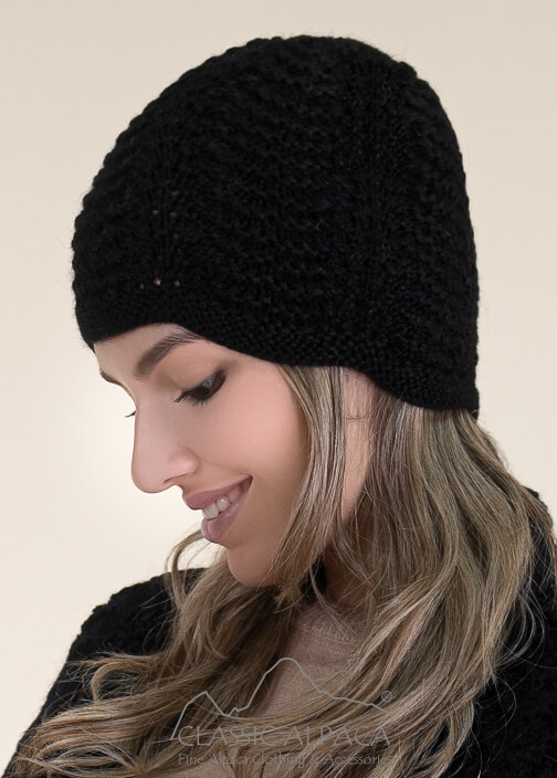 Scallop Lace Alpaca Hat