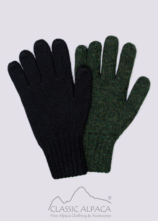 Gloves For Women's Reversible Alpaca Gloves Heavy Weight