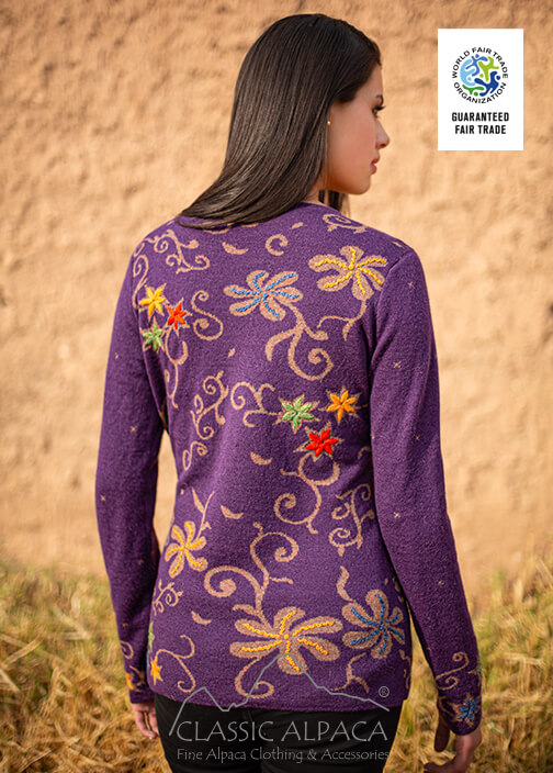 Desert Flower Alpaca Cardigan