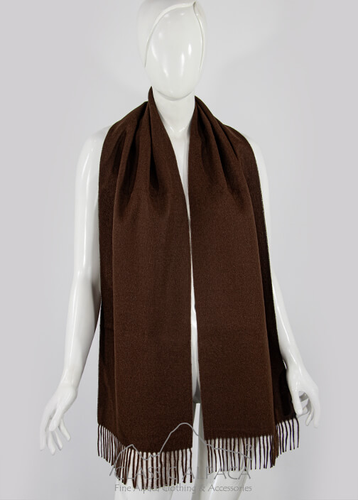 Woven & Brushed Baby Alpaca Scarf