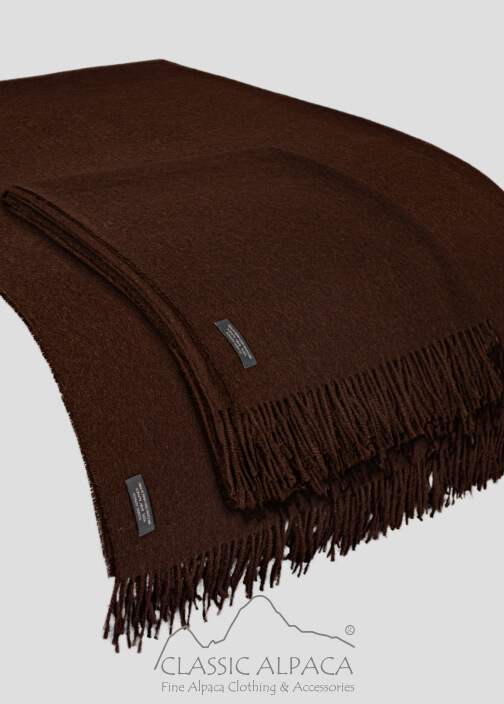 Woven & Brushed Baby Alpaca Throw