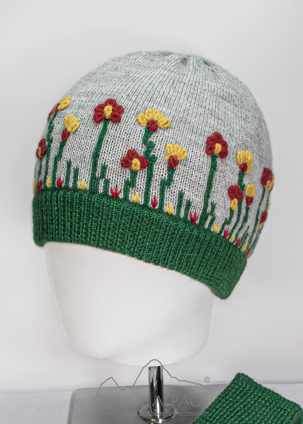 Wholesale Hats Embroidered Garden Alpaca Hat Fleece Lining