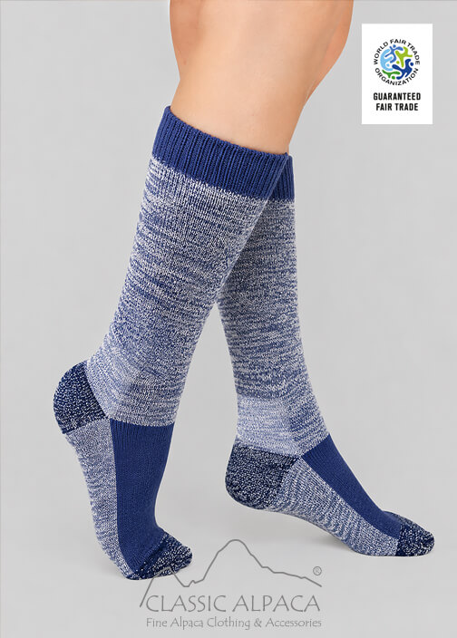 Alpaca OMNI Hiker Socks wholesale with Full Terry, reinforced pre-heel, heel, sole and toe and elastic band on the foot for greater comfort and durability.
