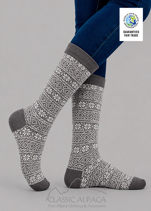 Premium Alpaca Unisex Nordic Socks