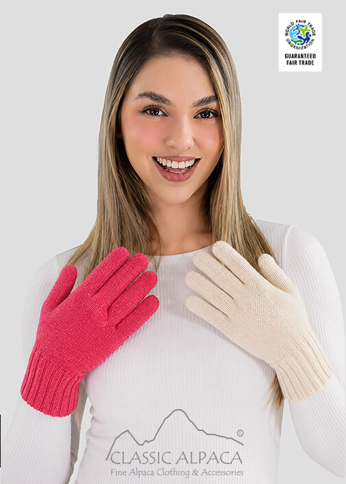 Reversible Alpaca Gloves Heavy Weight