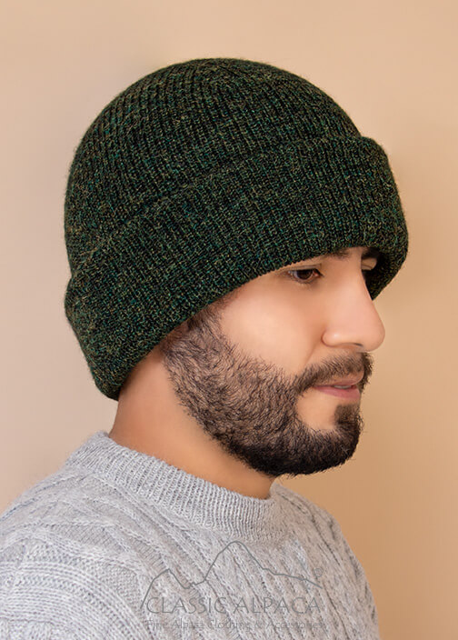 Men's Double Knit English Alpaca Hat
